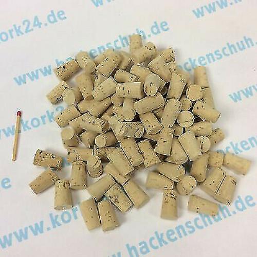 100 pointed corks/conical natural corks No. 6 - light washed, 23 x 14/11 mm