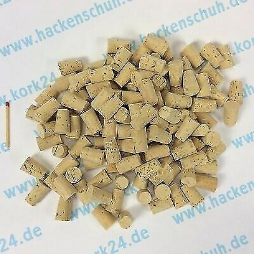 100 pointed corks conical natural corks 23 x 15 / 12mm light washed